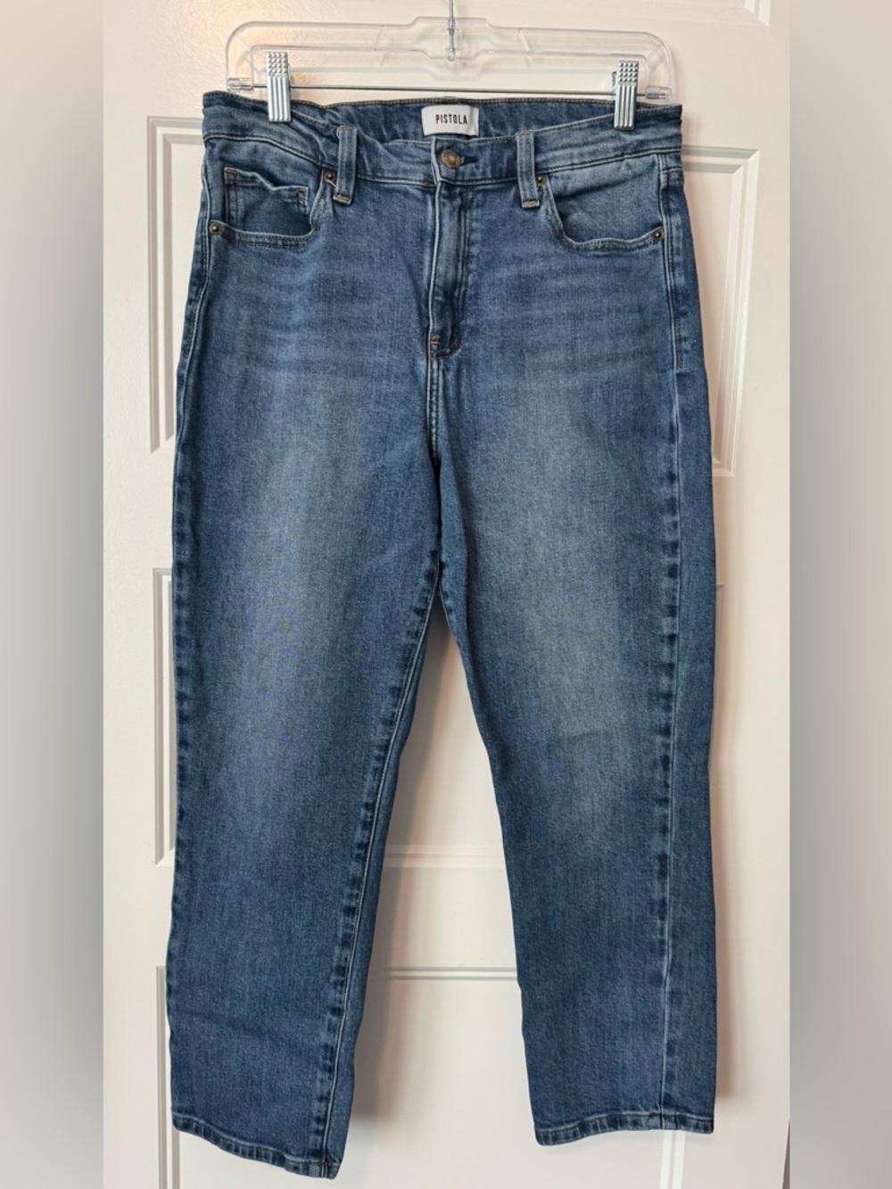 Pistola Denim Jeans Size 29 Mid Rise Straight Leg Blue Wash Stretch